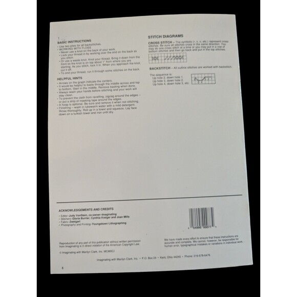 Imaginating #77 Counted Cross Stitch Antique Autos Patterns Marilyn Clark Three - Picture 2 of 3